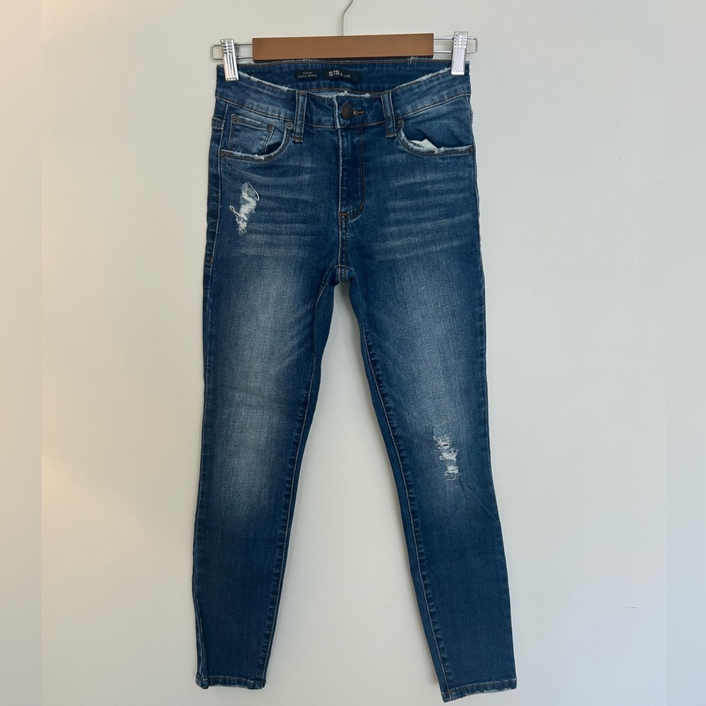 STS Blue Emma Ankle Skinny Jeans | size 24 - Distressed Medium/Light Wash